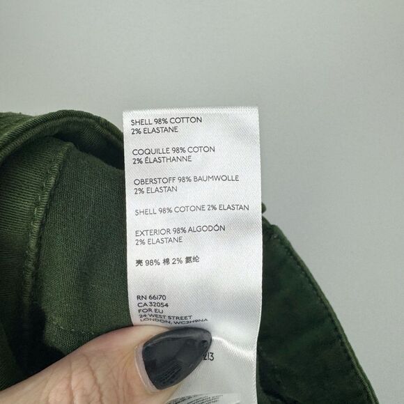 BY ANTHROPOLOGIE | Green Jefferson Utility Skinny Ankle Pants Women’s Size 29/8 - Picture 11 of 12